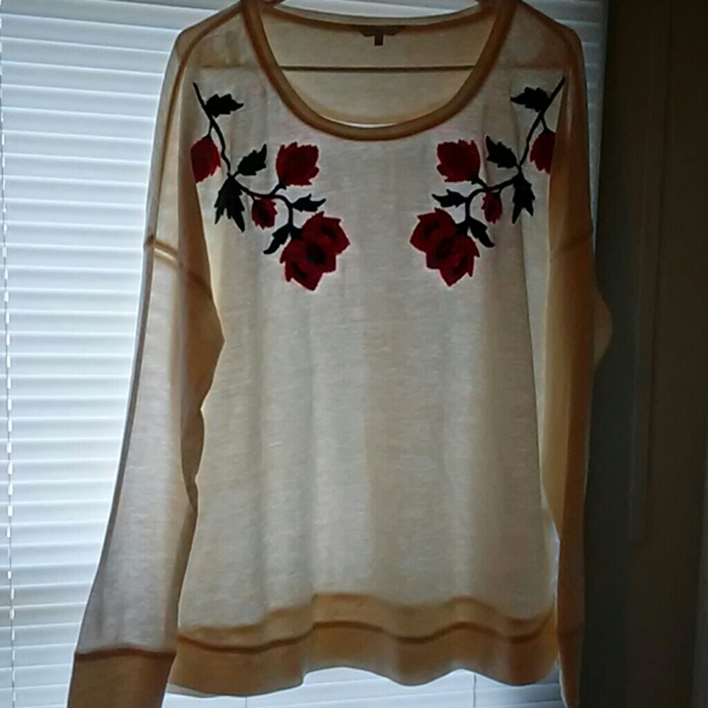 Embroidered sweater